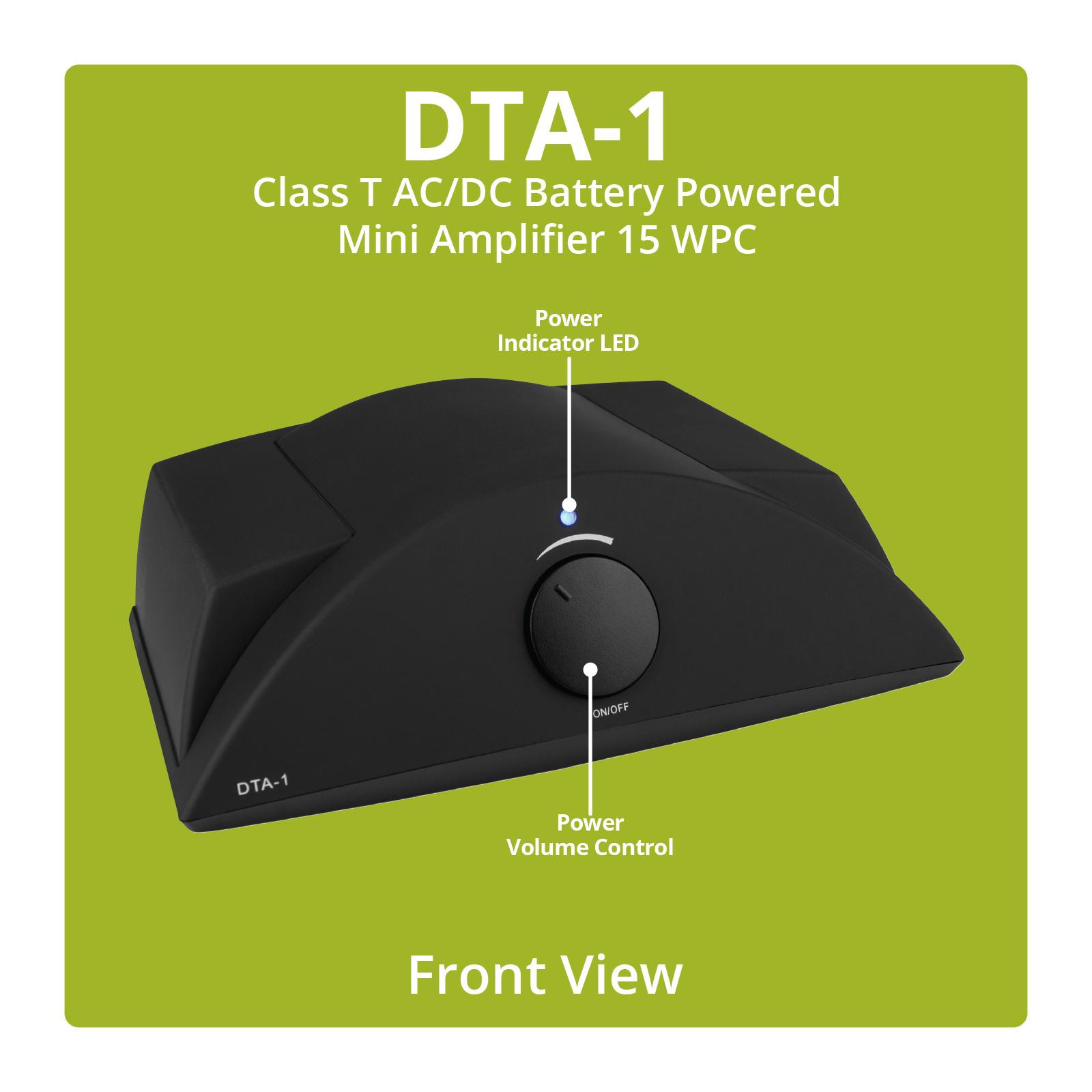 Dayton Audio DTA-1 Class T AC/DC Battery Powered Mini Amplifier